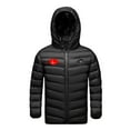 thumbnail image 2 of Hicidod Kids Unisex Heated Jacket with 3 Heating Zones Lightweight Zip Up Warm Heated Coat Usb Charging Hooded Heated Jackets, 2 of 9