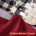 thumbnail image 4 of Christmas Duvet Cover Twin for Kids, Soft Brushed Microfiber Comforter Cover Sets, Reindeer Printed Holiday Theme Bedroom Decorative Bedding (Twin Size, Christmas Plaid Deer), 4 of 7
