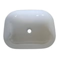 thumbnail image 4 of Altair Design 20 in. Oval White Finish Ceramic Vessel Bathroom Vanity Sink, 4 of 11