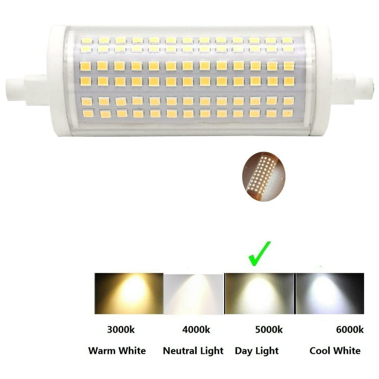 G Bibliografi utilgivelig Led Halogen Replacement Bulb R7s 118mm 30w Dimmable Equivalent 300 Watt J  Type Double Ended Metal Halide Led Replacement Bulb Floodlight Floor  Standing Church Light 5000k Daylight Weleshei - Walmart.com