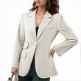 thumbnail image 3 of Casual Blazers for Women 2025 Long Sleeve Notch Lapel Collar Slim Fit Business Casual Work Office Jacket, 3 of 7
