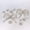 K253- Bowknot Pearl Flower Set + Large and Small Pearl Chains (Shoes not included), variant on Style clog shoe charms with bows and pearls, DIY accessories for beach clog shoes