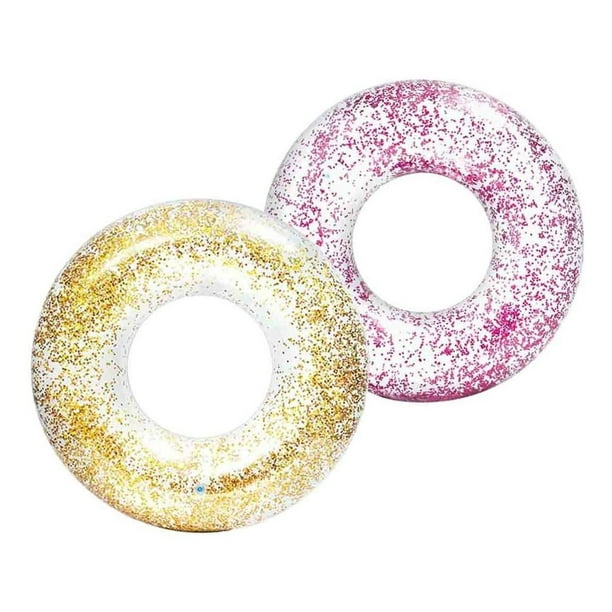Flotador Inflable Dona Con Diamantita Glitter 56274np Intex multicolor Estandar