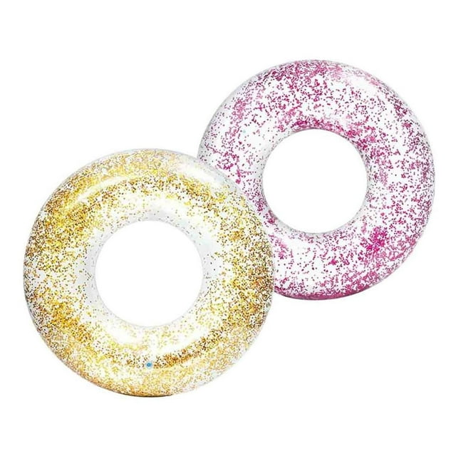 Flotador Inflable Dona Con Diamantita Glitter 56274np Intex multicolor Estandar