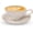 Water Ripples, variant on Ceramic Latte Cup with , 12 OZ Cappuccino Cup  Cafe Art Cups for Espresso Turkish Coffee,  Latte Mugs  Cups and Saucers Porcelain Set for Baristas Wedding Gifts