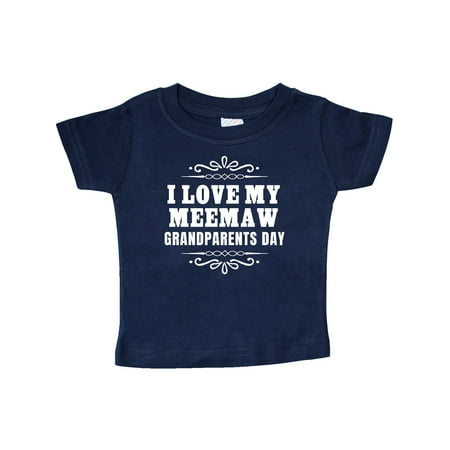 

Inktastic Grandparents Day I Love My Meemaw Gift Baby Boy or Baby Girl T-Shirt