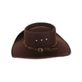 thumbnail image 3 of CTM  Felt Western Gambler Hat with Studded Hatband (Men), 3 of 5