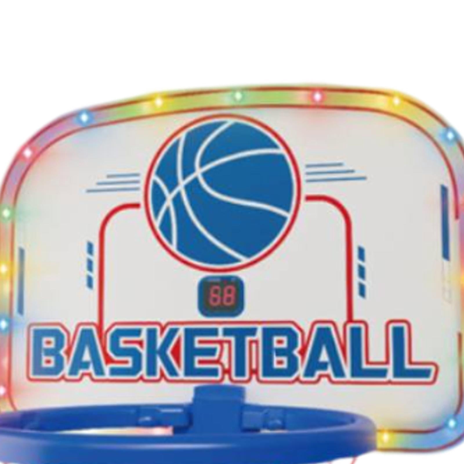 funtasica Basketball Hoop Set Mini Basketball Hoop Toys Kit Wall Mount for Kids Birthday Orange Blue