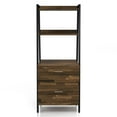 thumbnail image 4 of Bowery Hill Wood 1-Drawer File Cabinet in Light Brown Hickory, 4 of 8
