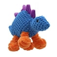 thumbnail image 5 of Play 365 Dog Toys Squeaky Jurassic Cord Crew Stegosaurus, Blue, Large, 5 of 5