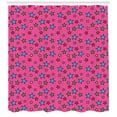 thumbnail image 3 of Ambesonne Colorful Shower Curtain, Hot Pink Retro Stars, 69"Wx84"L, Multicolor, 3 of 3