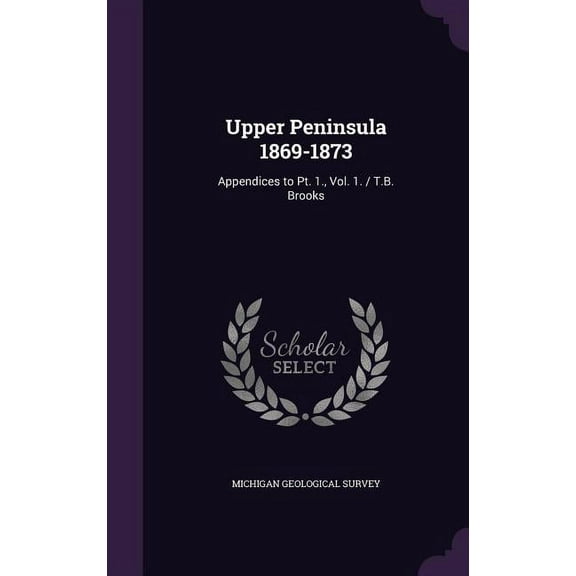 Upper Peninsula 1869-1873: Appendices to Pt. 1., Vol. 1. / T.B. Brooks (Hardcover)