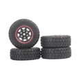 thumbnail image 1 of Juego de Neumáticos de goma Zulema CX24 YKC01CM 4 piezas Negro y rojo, 1 of 8