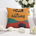 thumbnail image 5 of Hello Fall Pillow Covers Set Of 4, Linen Warm Colors Pillow Covers for Thanksgiving Sofa Couch Cushion Case, 5 of 5