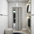 thumbnail image 3 of Sliding Closet Bi-fold Doors | Quadro 4088 Grey Ash with Frosted Glass, 3 of 5