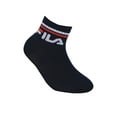 thumbnail image 2 of Fila Kid's Socks, 6-Pack - Quarter, Logo, Stripes, Solid Color Blue 23-26, 2 of 2