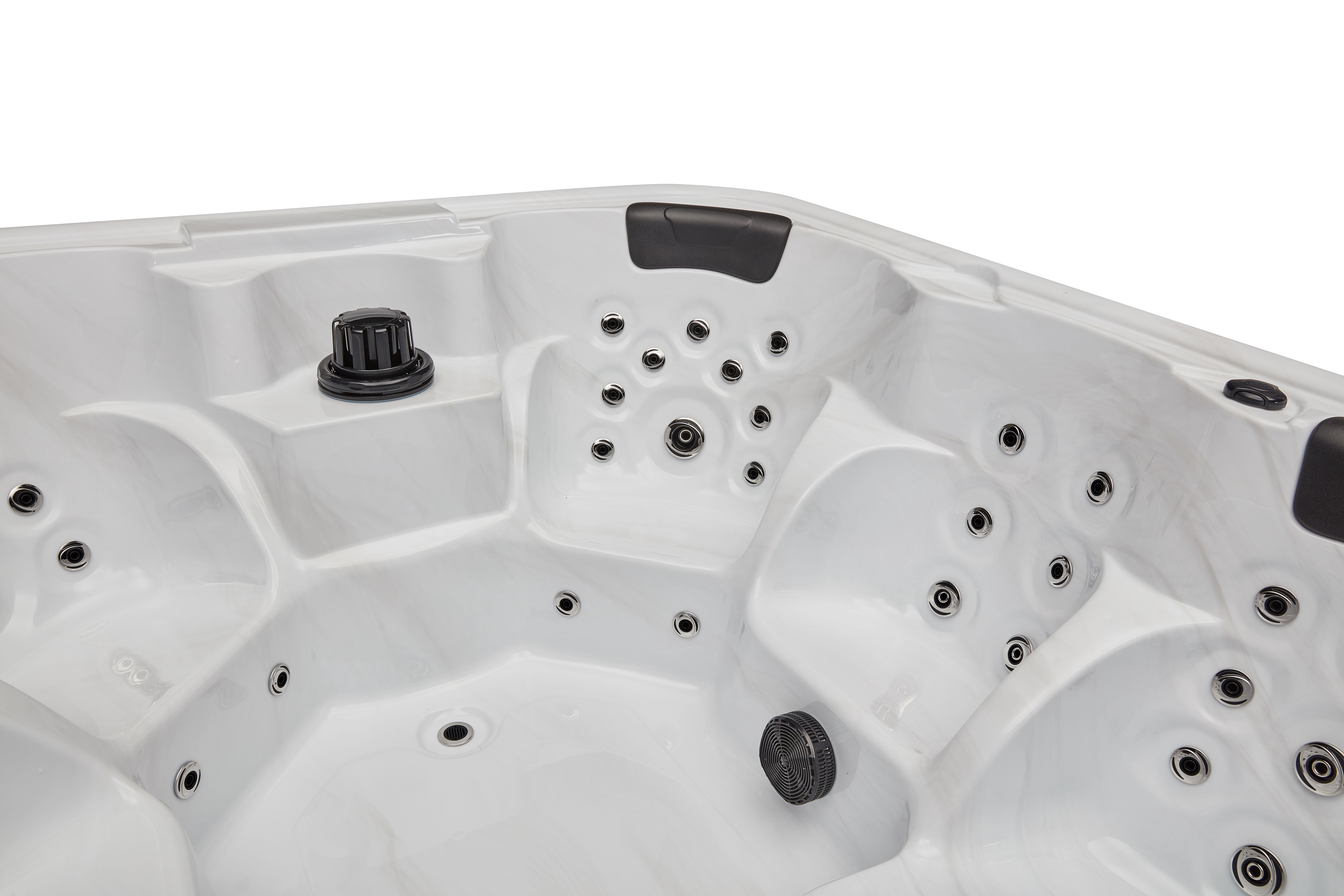 Eclipse 6 Person 51 Jet Hot Tub with Bluetooth, LED Lighting and Ozone