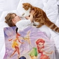 thumbnail image 2 of Tinker Bell Blanket Bed Sofa Throw Birthday Gift for Kids Cartoon Four Sizes, 2 of 7