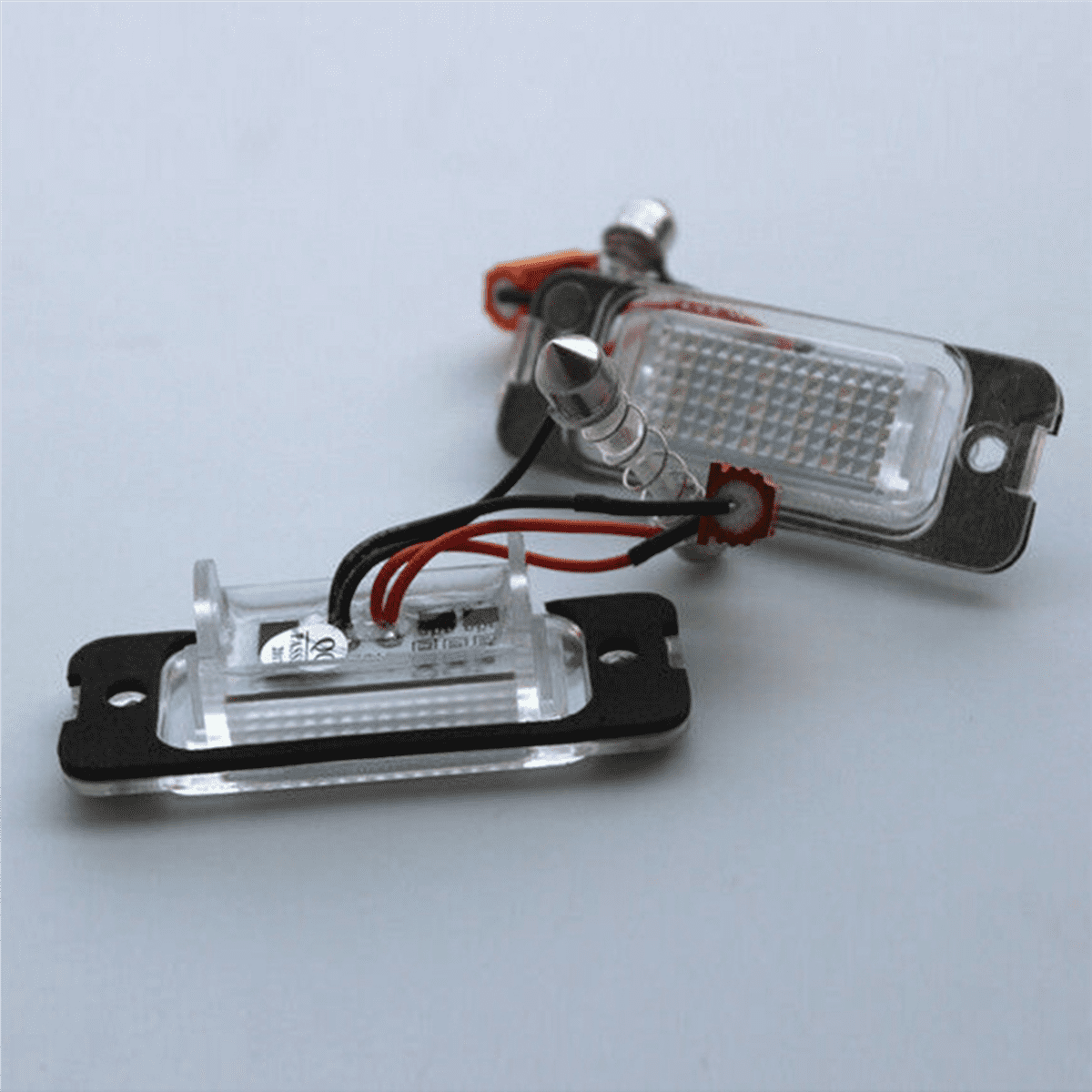 4X Car LED License Plate Light License Plate Light for W163 W164 X164 ML,4 x License plate light,Black & white