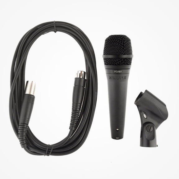 Micrófono PGA57-XLR Shure Alámbrico 1 Canal para Instrumentos Shure Patrón Polar Cardioide