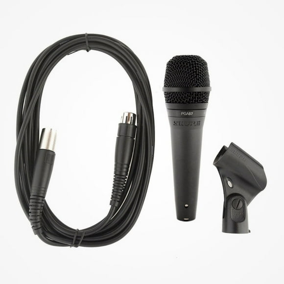 Micrófono PGA57-XLR Shure Alámbrico 1 Canal para Instrumentos Shure Patrón Polar Cardioide