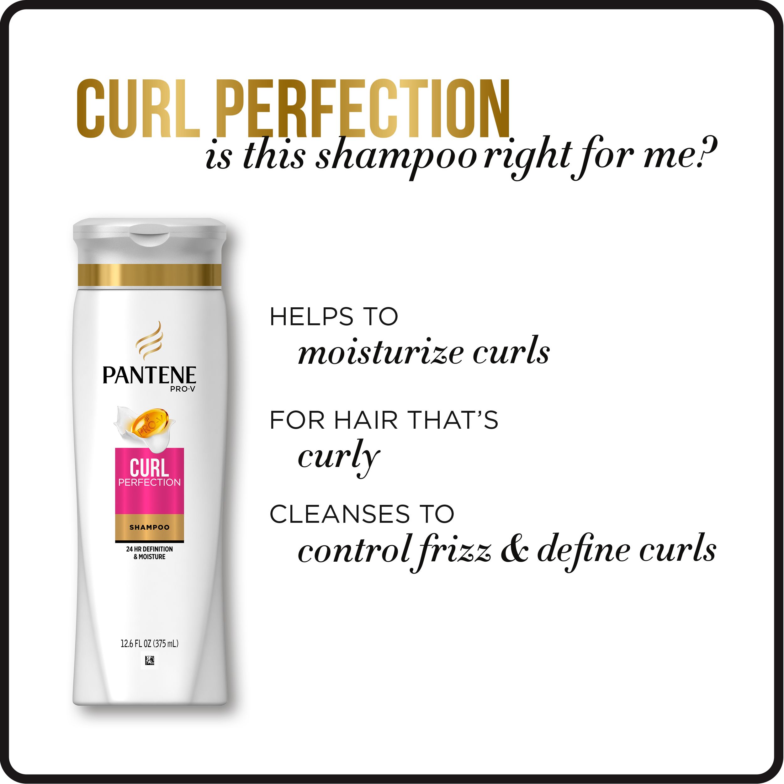 Pantene Pro-V Curl Perfection Shampoo, 12.6 fl oz - image 4 of 6