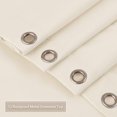 thumbnail image 3 of Hotel Quality 100% Waterproof Fabric Shower Curtain Liner with Magnets for Bathroom, 72x78 Inch, Ivory, 3 of 7