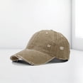 thumbnail image 3 of SAWOBUUN Vintage Distressed Baseball Cap Washed Cotton Adjustable Sun Hat for Men Women, 3 of 3