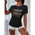 thumbnail image 3 of Women's Casual Short Sleeve Round Neck T-Shirt  Summer Teachers' Day Tee Graphic Tees Women Tops, 3 of 5