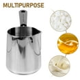 thumbnail image 3 of Scale Design Oil Pot Small Milk Pot Stainless Steel Saucepan with Handle Deepen Pouring Oil Pot, 3 of 5