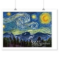 thumbnail image 2 of Rocky Mountains, Colorado, Starry Night (9x12 Wall Art Print, Home Decor), 2 of 3