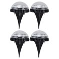 thumbnail image 2 of Paquete de 4 luces LED solares de suelo con degradado de color para terrazas al aire libre, resistentes al agua, con 8 LED, 2 of 8