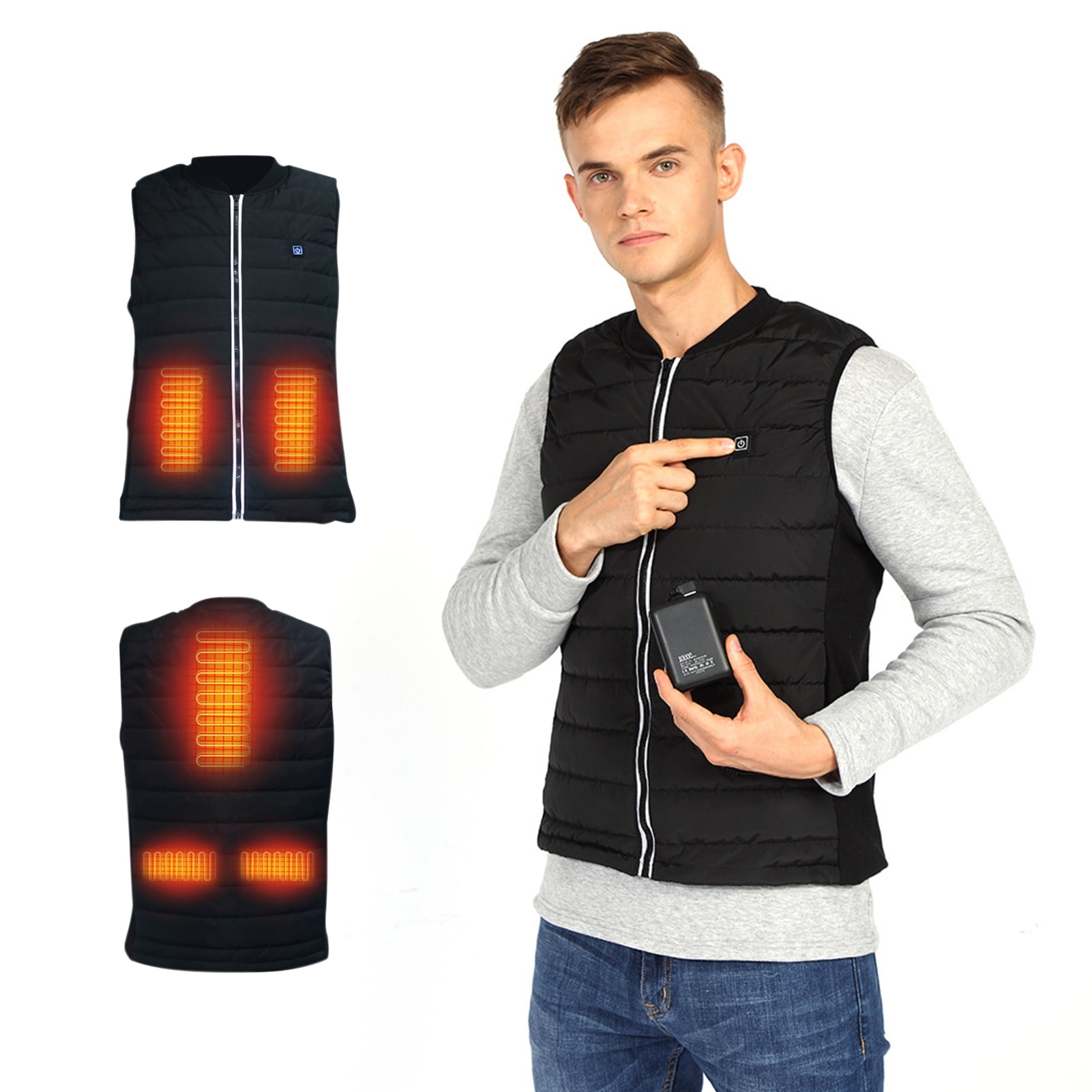 Firefox Heated Vest Casual Lightweight Jacket Heating Clothing Warm Vest Women