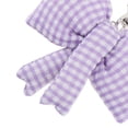 thumbnail image 3 of Unique Bargains 1 Pc Handbag Charm Plaid Bow Handbag Accessories Purple, 3 of 6