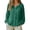 hgg265-Green, variant on Women's Summer Cotton Linen Sun Protection Shirt Round Neck Long Sleeve Raglan Lightweight Blouse