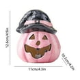 thumbnail image 3 of Halloween Pumpkin Light under $5! Cagogo Halloween Creative Ceramic Pumpkin Night Light, Hollow-Out Glowing Decor, LED Ambient Ornament, Festive Atmosphere Light, Tabletop Halloween Decoration, 3 of 6