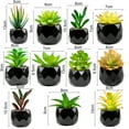 thumbnail image 5 of Small Artificial Succulents Plants Artificial Potted Fake Plant Decor Bedroom Aesthetic Fake Succulent Decor Fake Succulents Mini Succulents Desk Office Bulk, 5 of 8