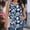 010 Navy, variant on Plus Size Tank Top for Women Sleeveless Loose Fit Crewneck Tunic Tees Floral Print Casual Flowy Top