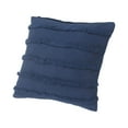 thumbnail image 7 of Ox Bay Sindy 20" x 20" Insgnia Blue Shag Striped Cotton Adult Decorative Throw Pillow, 7 of 7