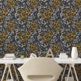thumbnail image 2 of Ambesonne Nature Peel & Stick Wallpaper for Home, Meadow Flowers Flora Plot, 13"x100", Earth Yellow and Pale Grey, 2 of 5