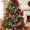 thumbnail image 6 of Acrylic Christmas Tree Ornament Decor 3-Layer Crystal Bead Garland, 19.7in Lightweight Hanging Swag with Snowflakes Ice Cones, Draping Decoration for Tree Mantel Fireplace, 6 of 6