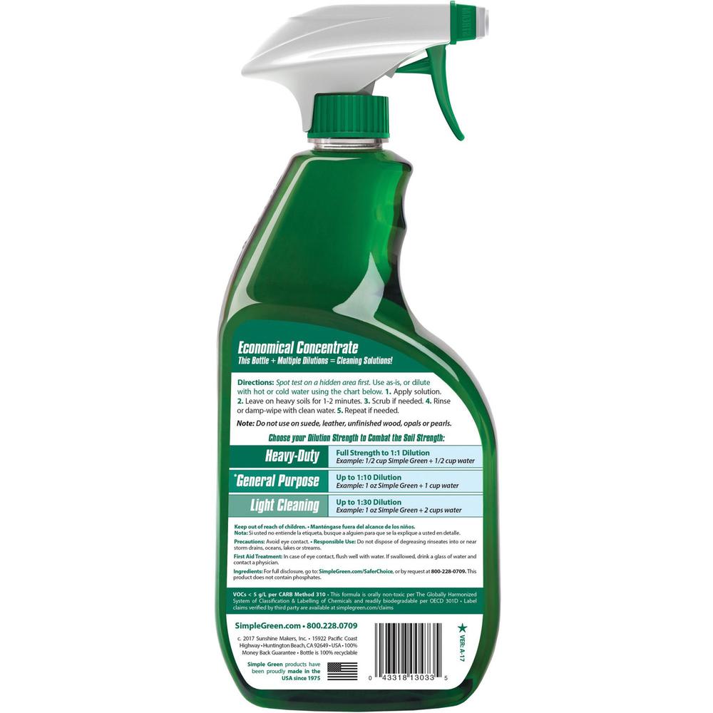 Simple Green, SMP13033, All-Purpose Concentrated Cleaner, 1 Each, Green - image 3 of 4