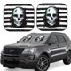 thumbnail image 1 of Fotbe Watercolor Skull Juego de 2 Piezas de Parasoles para Parabrisas | Bloqueador Solar para Auto | Accesorios Plegables para Protección Solar Interior-Small, 1 of 6