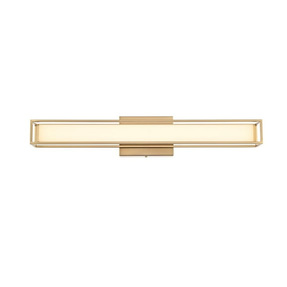 Living District Aden 24 Inch Led Wall Sconce In Satin Gold