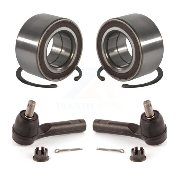 Transit Auto Front Wheel Bearing and Tie Rod End Kit for Car 2007-2011 Honda CR-V Vehicles Manufactured In Japan - Left Right Side (Driver Passenger) K7T-111854