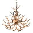 thumbnail image 4 of Meyda Tiffany 200453 Antlers 8 Light 32" Wide Antler Candle Style Chandelier - Copper, 4 of 6