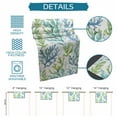 thumbnail image 6 of Blue Green Coral Table Runner, Aqua Abstract Coastal Sea Tropical Washable Cotton Linen Table Runners 72 Inches Long, Dresser Scarf Runner for Dining/Coffee/Kitchen/TV Stands/Cabinets 13''x72'', 6 of 8