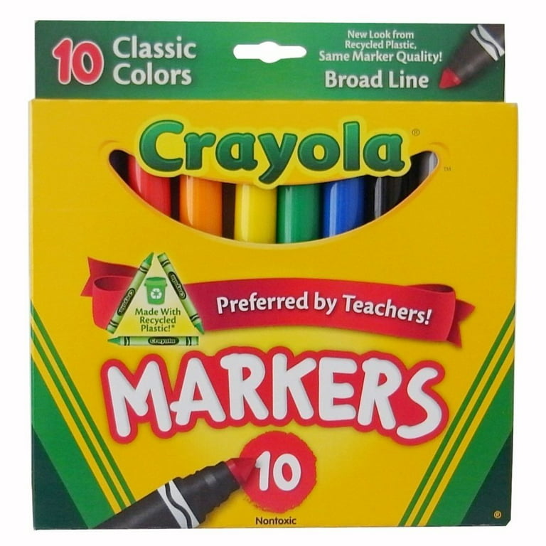 Crayola BIN588274-6 Broad Scent Markers - 10 Count - Pack of 6