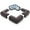 BROWN, variant on Baby Safety Corner Protectors (12-Pack) Black