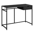 thumbnail image 2 of Computer Desk - 1 Storage Drawer / Metal Frame - 42"L - Black / Black, 2 of 4